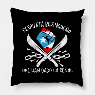 Despierta Borinqueño Pillow