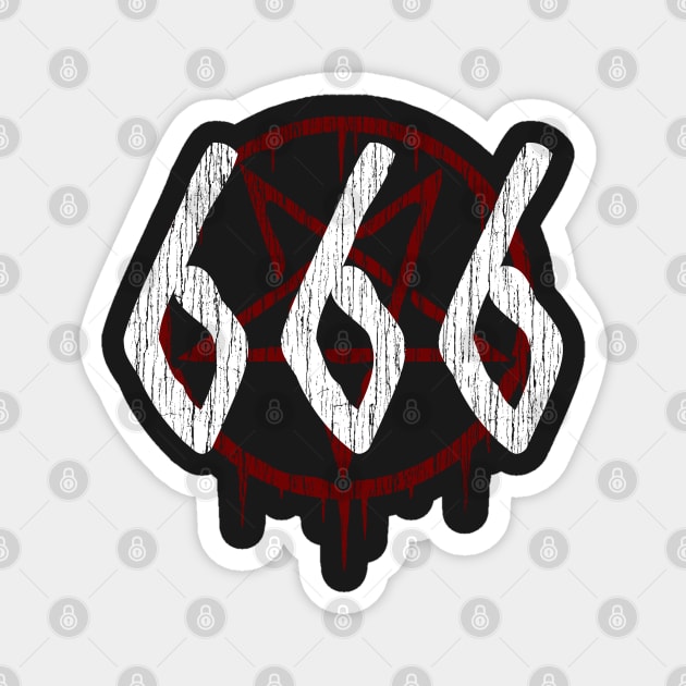 SATANISM AND THE OCCULT - 666 MARK OF THE BEAST Magnet by Tshirt Samurai