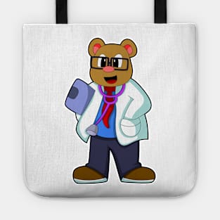 Bear as Doctor with Stethoscope Tote