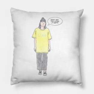 What Minimal introvert girls say Pillow