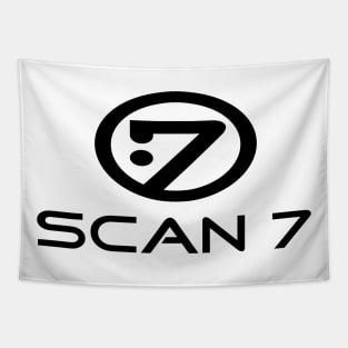 Scan 7 - logo 2000 (black) Tapestry