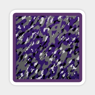 Camouflage - Purple and Grey Magnet