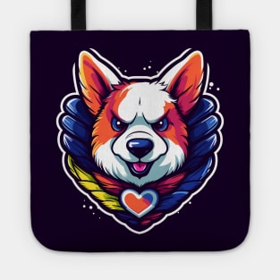 Rainbow Paws: Colorful Dog Tote