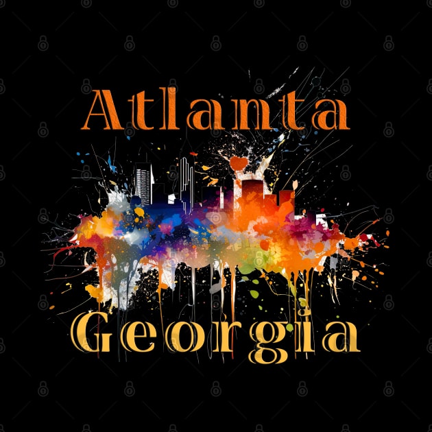 Atlanta Georgia City Skyline by Urban Archeology Shop Gallery