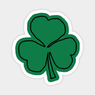 Small Shamrock for St Patricks Day Magnet