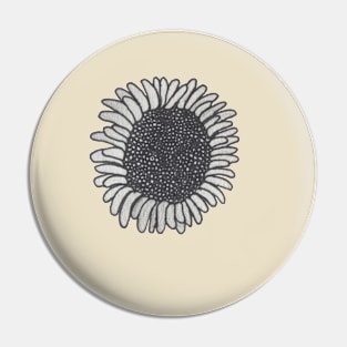 Dandelion B&W Pin