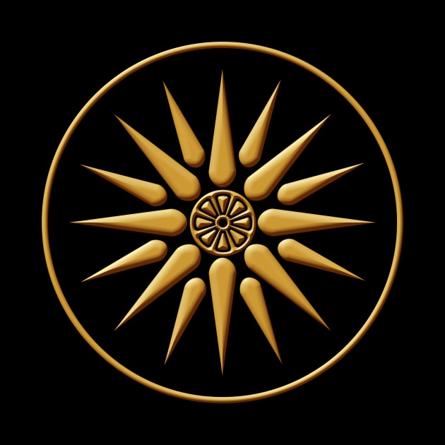 Macedonia Symbol Gold by sifis