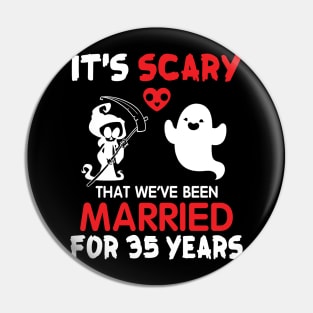 It's Scary That We've Been Married For 35 Years Ghost And Death Couple Husband Wife Since 1985 Pin