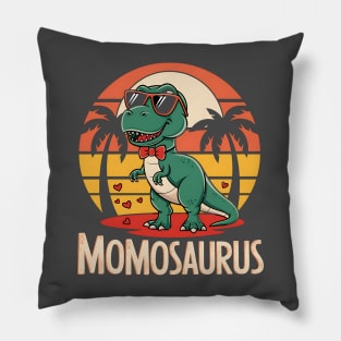 Momo Saurus Dino Dinosaur Momo-Saurus T Rex Mother's Day Trex Pillow