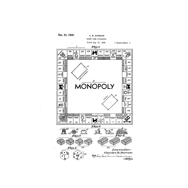 monopoly patent drawing by skstring