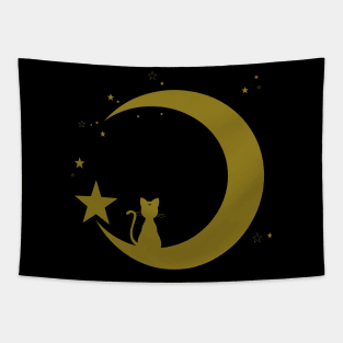 Luna Moon Silhouette Tapestry