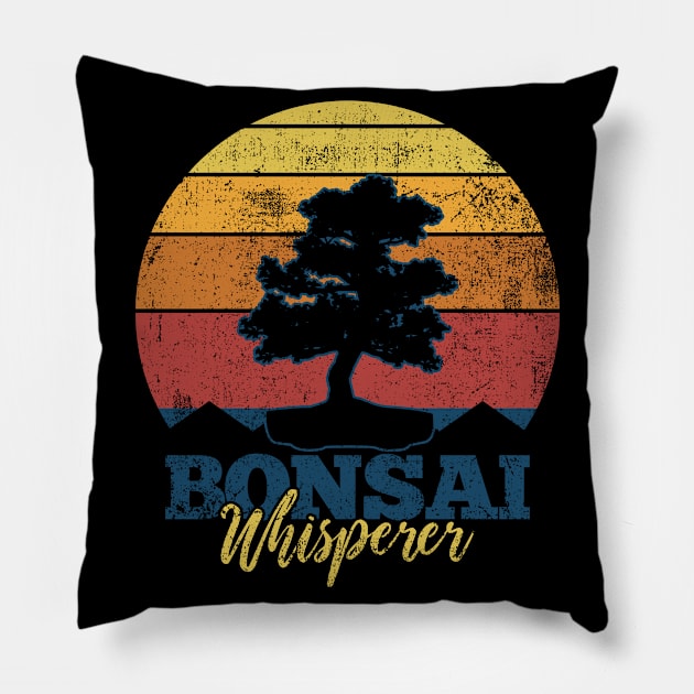 Bonsai Tree Vintage Pillow by CreativeGiftShop