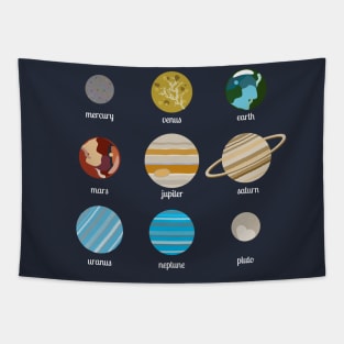 Space Doodles (Square) Tapestry