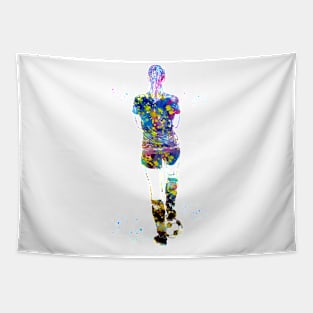 Soccer Player Girl Tapestry