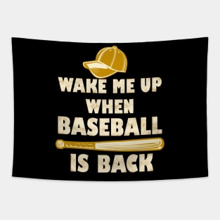 wake me up when baseball is back Tapestry