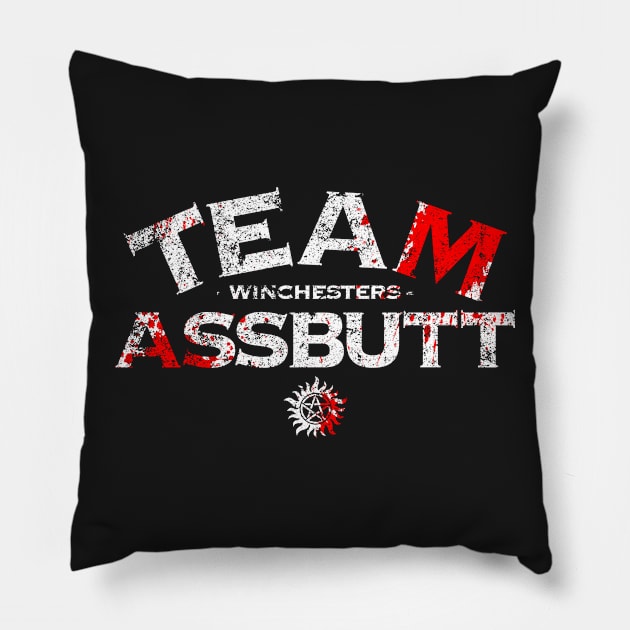 Team Assbutt Pillow by HappyLlama