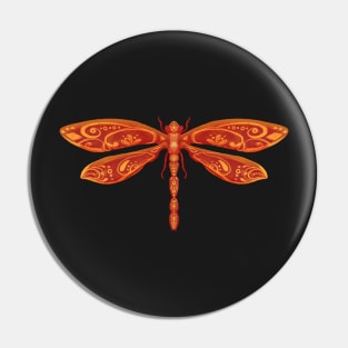 Mystical Dragonfly Transparent Pin