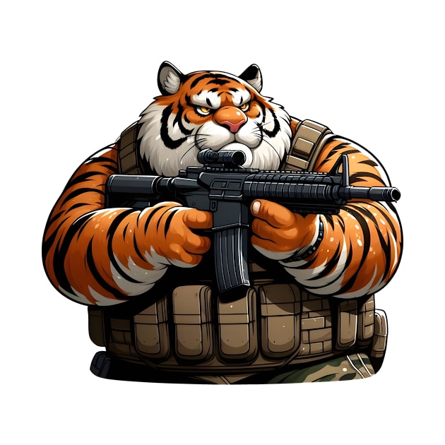 Tactical Tiger by Rawlifegraphic