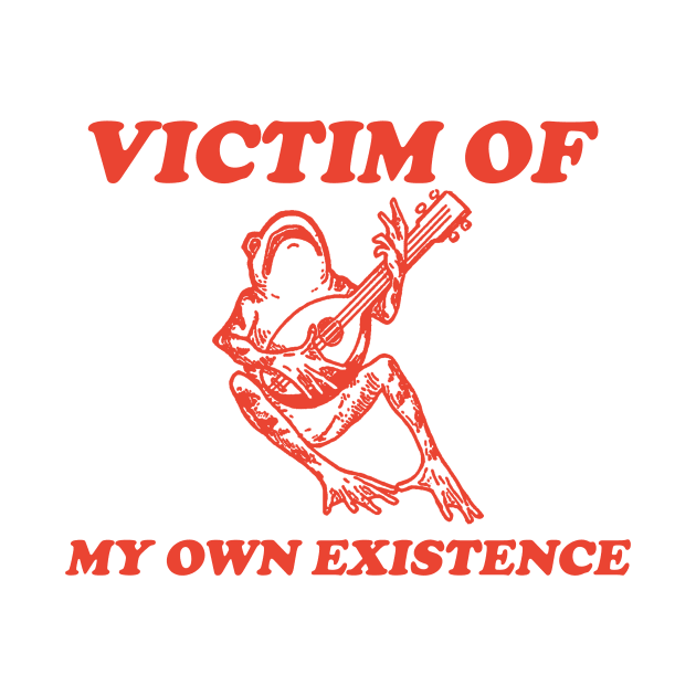 Victim Of My Own Existence, Cottage Core Frog, Frog Drawing, Sad Frog T Shirt, Depression T Shirt, Unisex T Shirt by ILOVEY2K