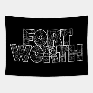 Fort Worth Street Map Tapestry