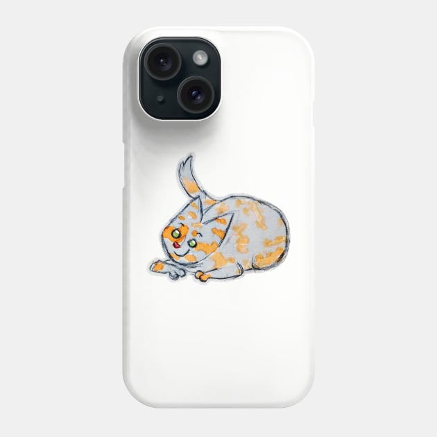 Tortoise cat watercolour Phone Case by bitingnclawing