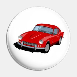 Triumph GT6 Mk1 Graphic -Red Pin