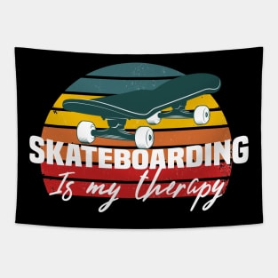 Skatebording is my therapy Tapestry