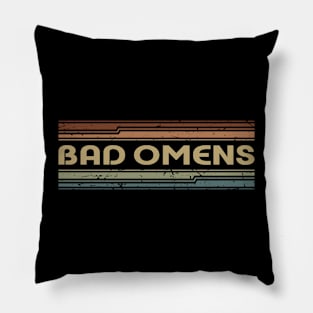 Bad Omens Retro Lines Pillow