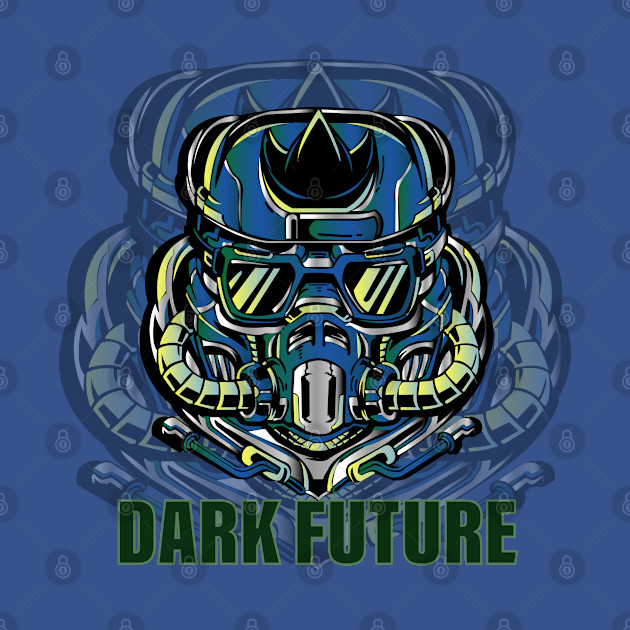 Discover Dark Future Helmet - Dark Future Helmet - T-Shirt