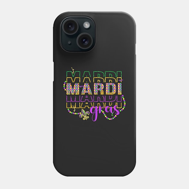 Mardi Gras  2023 Party in Nola Phone Case by mebcreations