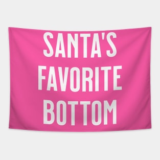 Santa's Favorite Bottom - Cheeky Holiday Tee Tapestry