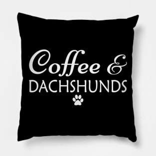 Coffee and dachshunds Pillow