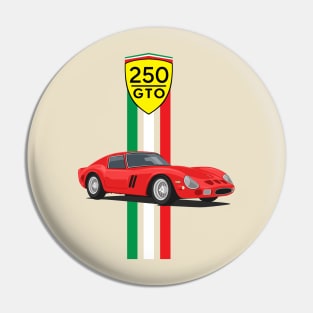 The supercar 250 gto racing red only Pin