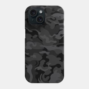 Black Camo Pattern Phone Case