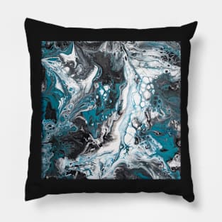 Fluid painting Color call I Pillow