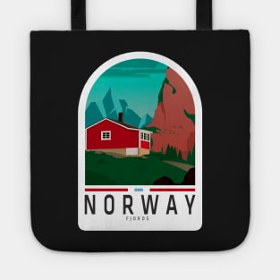 Norway Fjords Sticker, Norway lovers, Happy country, Travel Tote