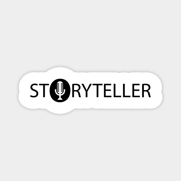 Storyteller artistic typography design Magnet by DinaShalash