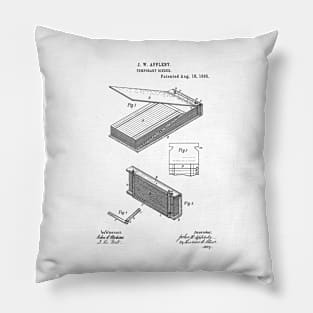 Temporary Binder Vintage Patent Hand Drawing Pillow