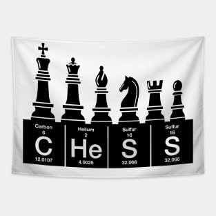 Chess sets periodic table elements Tapestry