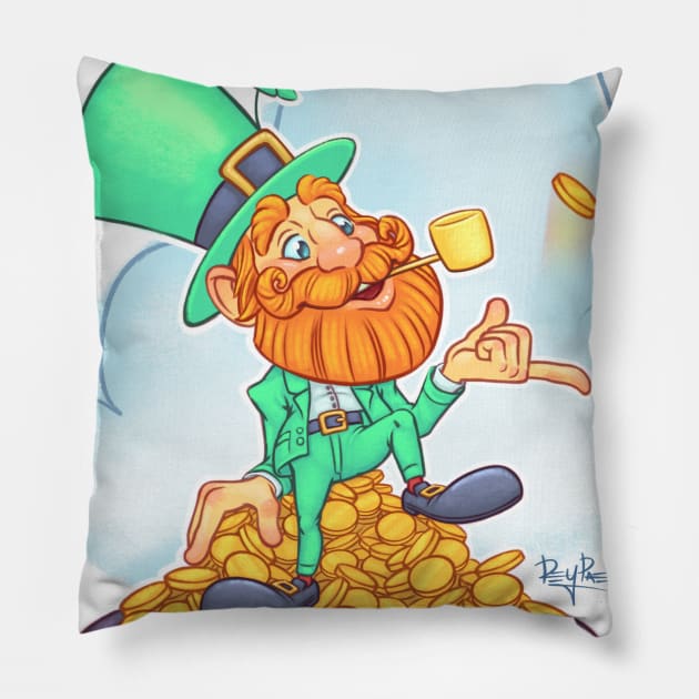 Luck of irish Pillow by Reypaez