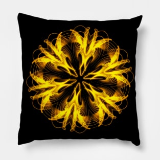 Firedragon Neon Mandala Pillow