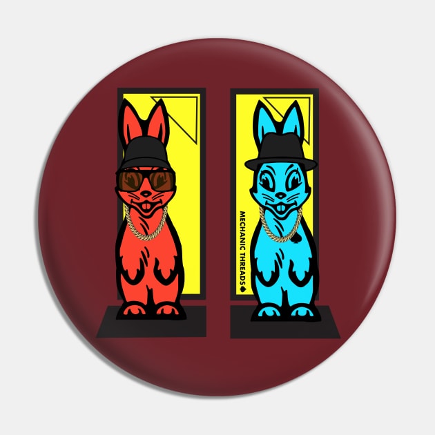 Hippity Hip Hop Rabbits Pin by mechanicthreads