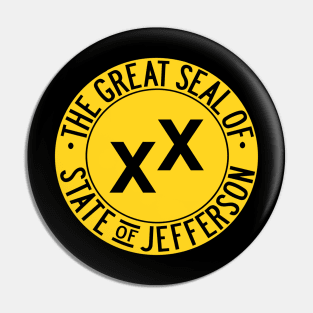 The Great Seal of the State of Jefferson Pin