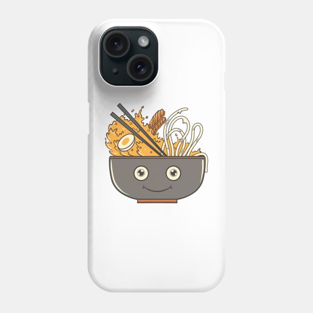 Smile noodle Phone Case by phsycartwork