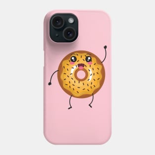 Smiling friendly Cartoon Donut Phone Case