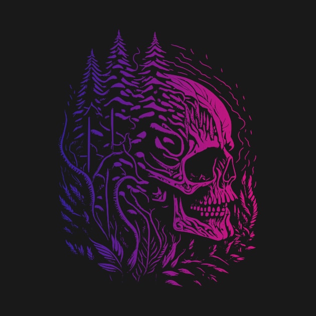 Forest Punk and Psychedelic Skulls by Bongonation