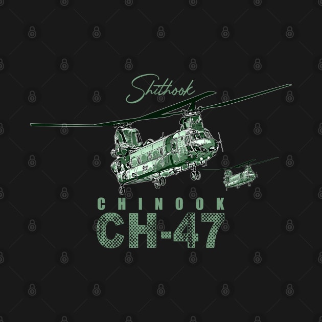 CH-47 Chinook helicopter by aeroloversclothing