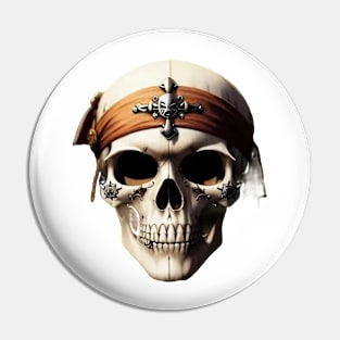 Just a Pirate Scull Pin