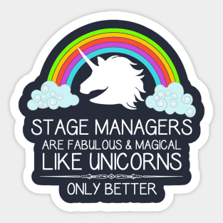 Stage Manager Shirt For Women Men & Assistant Sm Unicorn Stage Manager Shirt For Women Men & Assistant Sm Unicorn