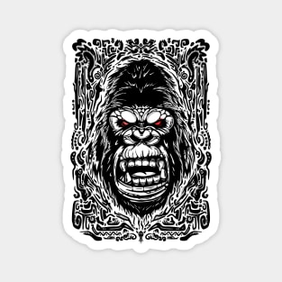 gorilla head2 Magnet